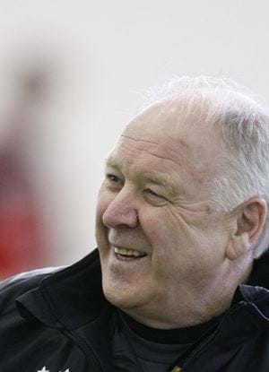 A picture of Craig Brown in a black Aberdeen FC jacket