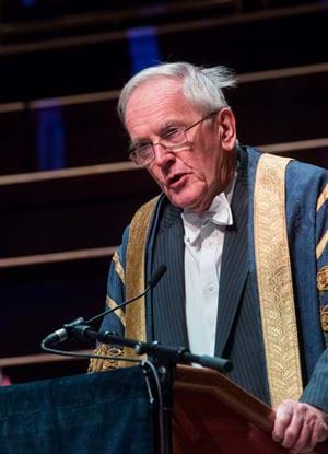 Lord Cullen speaking at an Abertay graduation ceremony