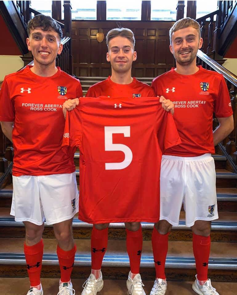 Abertay men's football captain wins award named after late best friend