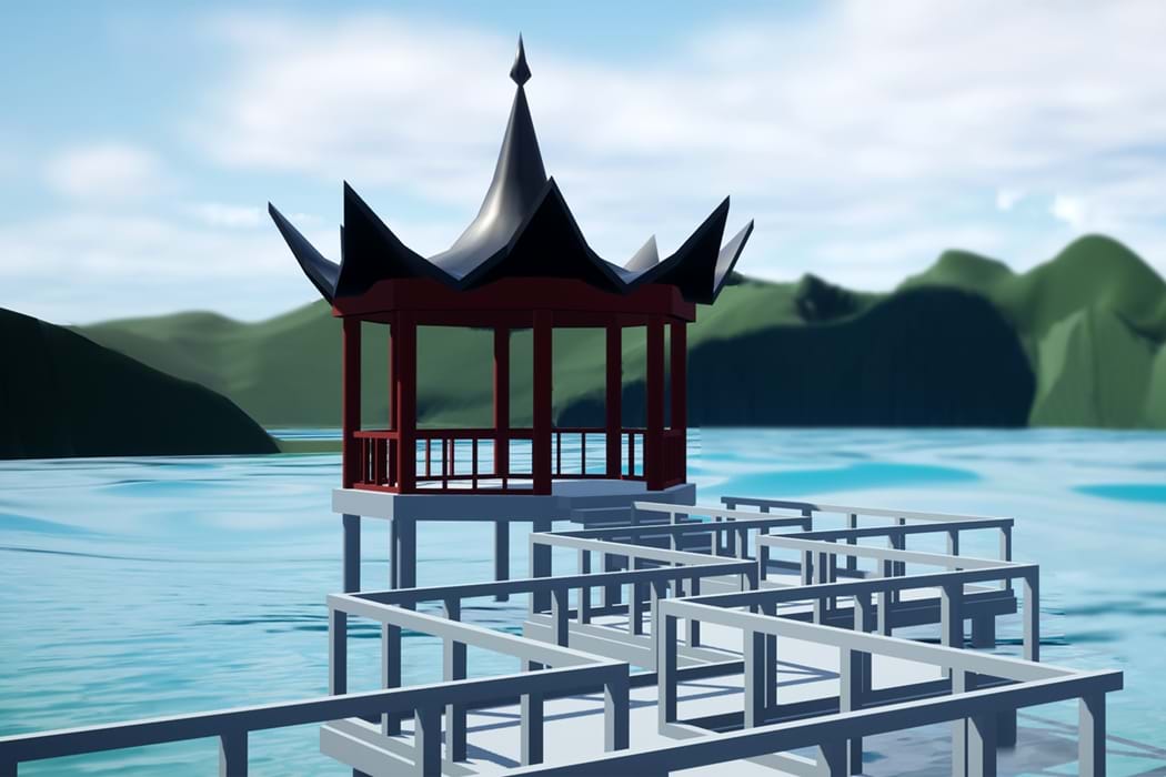 'Serpent's Call: Representing Chinese Cultural Authenticity through 3D Environment Art' is a 2023 Digital Graduate Show project by Linda Vet, a Computer Arts student at Abertay University.