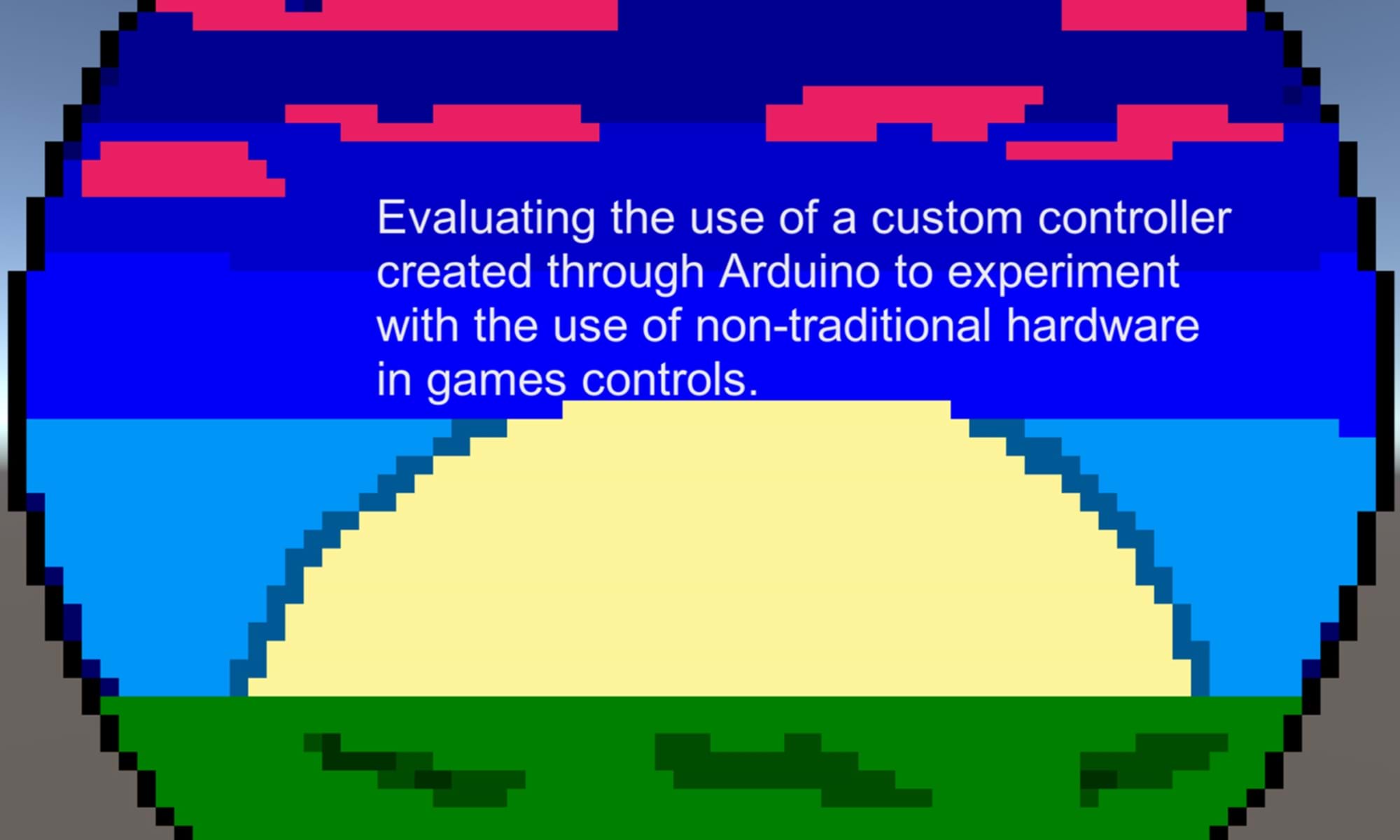 "Evaluating the use of a custom controller created through Arduino to experiment with the use of non-traditional hardware in game controls" is a 2022 Digital Graduate Show project by Jack David Aitken, a Computer Game Applications Development student at Abertay University. 