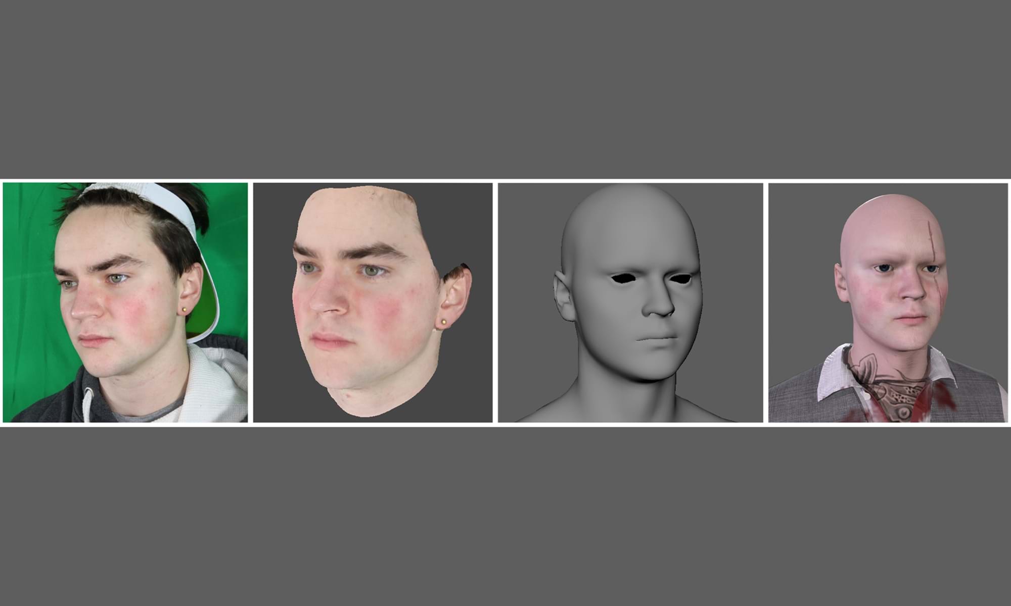 "Conquering the Uncanny Valley Using Photogrammetry" is a 2022 Digital Graduate Show project by Stuart McQuade, a Computer Arts student at Abertay University. 