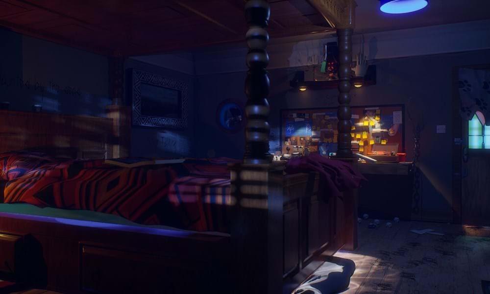 'Another day' A 3D Psychological experience ' is a 2023 Digital Graduate Show project by Liam Rutherford, a Games Design and Production student at Abertay University.