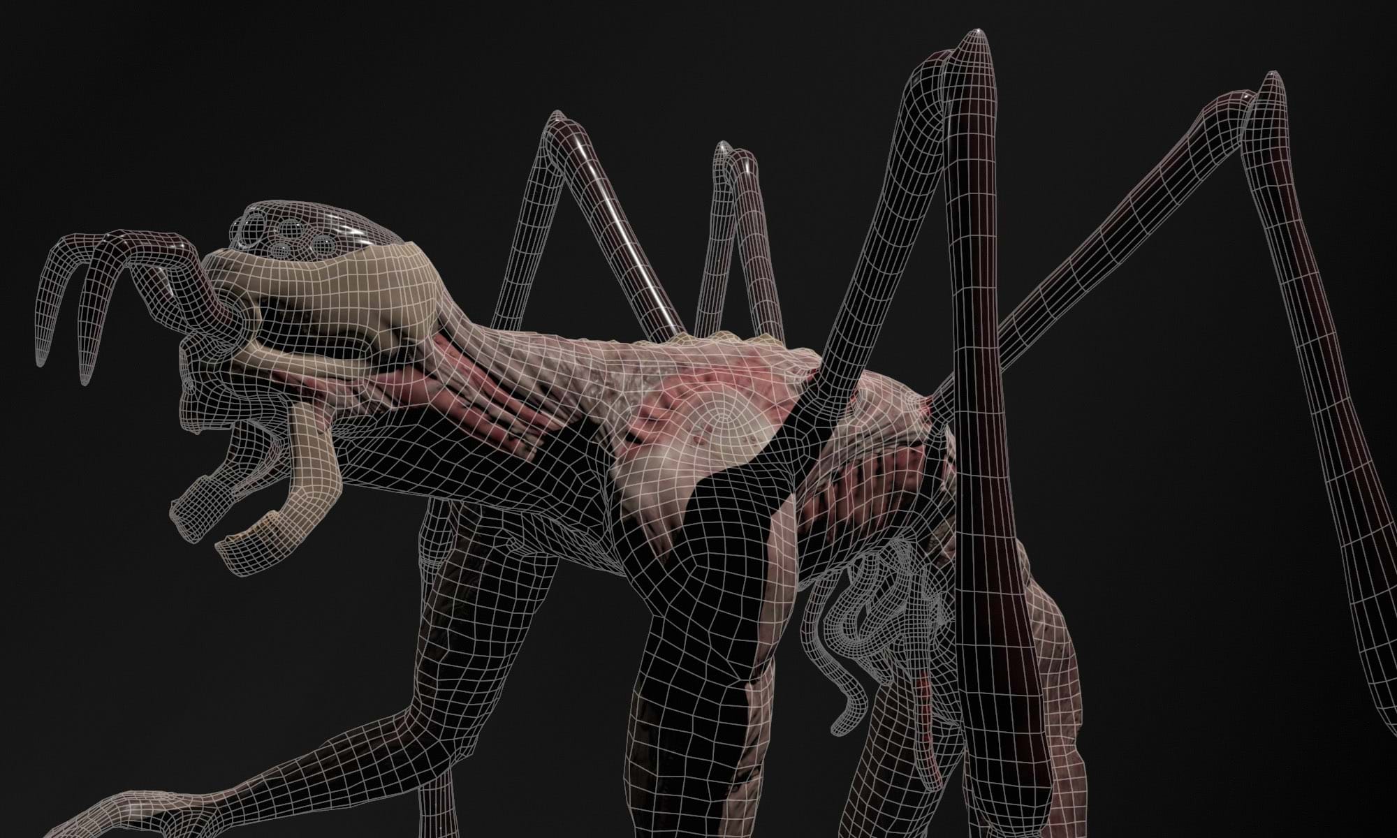 'Creating and Exploring Horror Through Creature Design' is a 2023 Digital Graduate Show project by Ewan Bruce, a Computer Arts student at Abertay University.