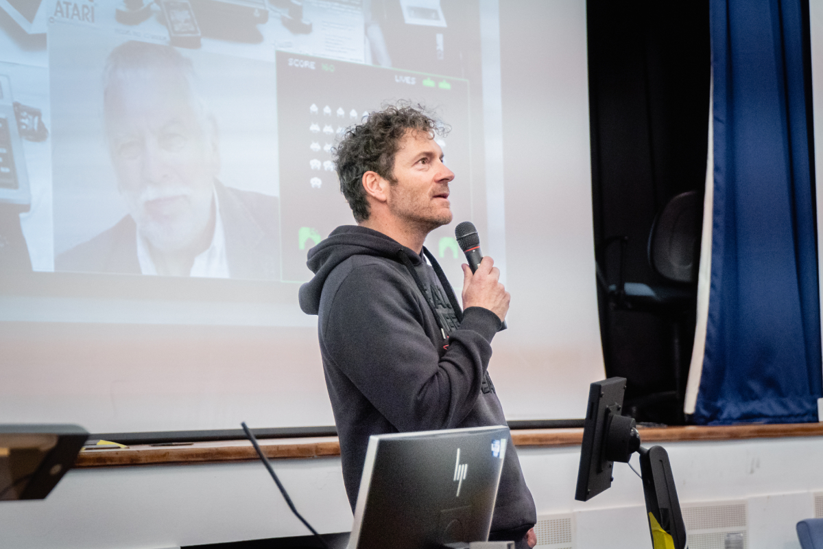 Co-founder of award-winning games developer 4J Studios shares his industry insight with students and staff