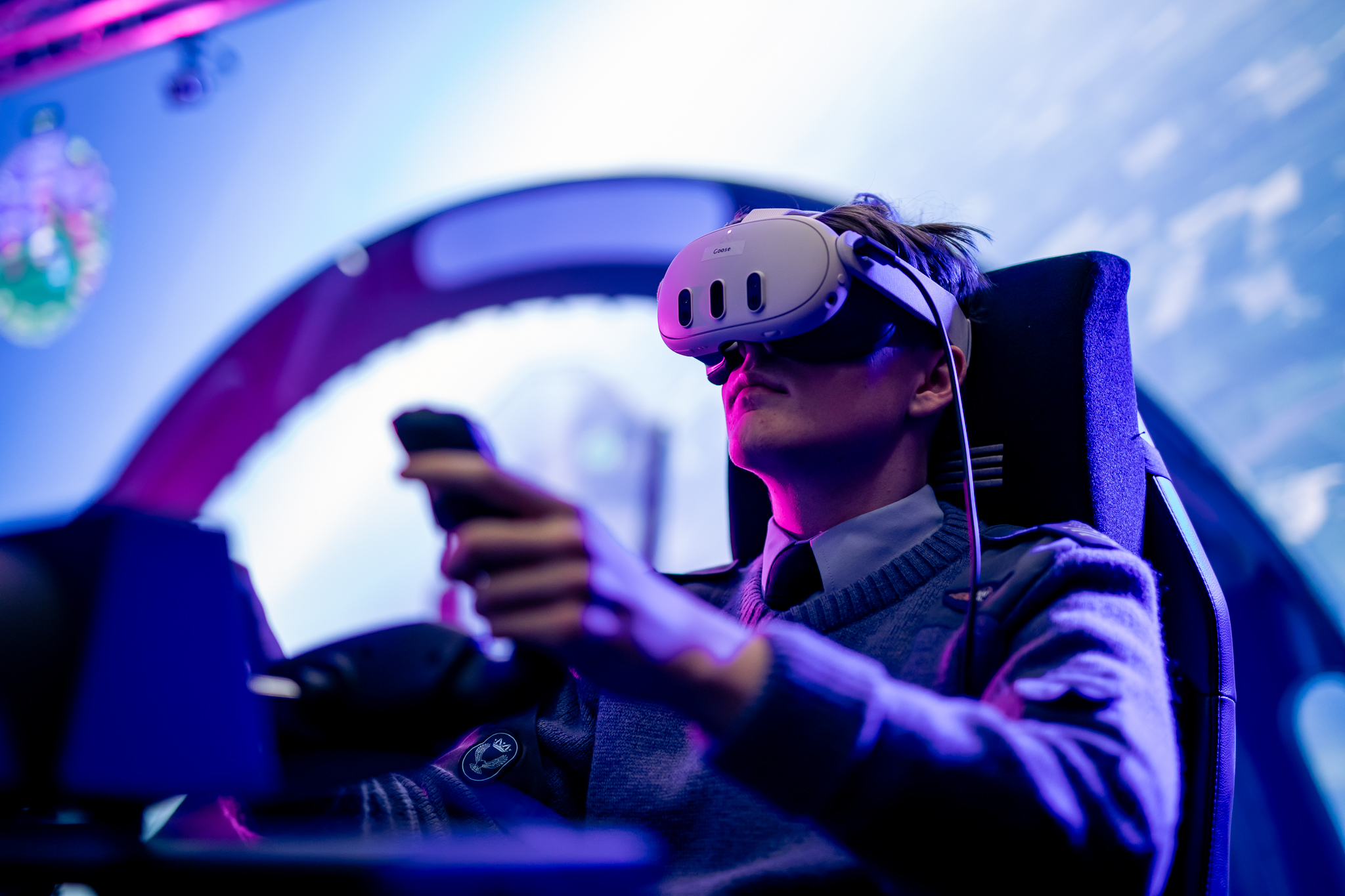 Abertay partners with local air cadets to launch Virtual Reality (VR)flight training programme