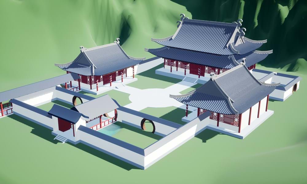'Serpent's Call: Representing Chinese Cultural Authenticity through 3D Environment Art' is a 2023 Digital Graduate Show project by Linda Vet, a Computer Arts student at Abertay University.